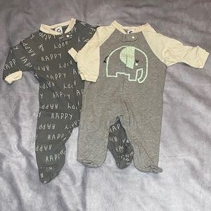 2 - Gerber Sleep N Play Footie Pajamas